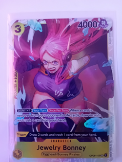 Carte One Piece Card Game Jewelry Bonney OP08-105 SR Anglais - Image 3