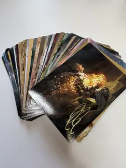 Magic the Gathering Art Series Cards Lot Of 67, Some With Gold Signature - Image 1