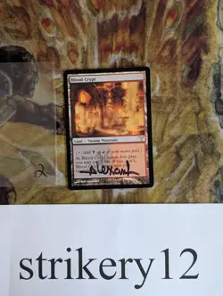 1x Blood Crypt – Dissension – Signed by Rob Alexander – MTG - Image 1