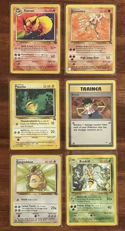 1999-2000 Pokemon TCG Vintage Cards Mixed Lot All Rare Vintage Heavily Played - Image 1