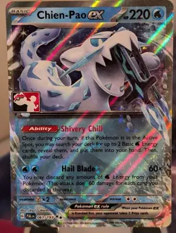 Chien-Pao ex 061/193 NM Play Stamp Pokemon Prize Pack Play Series - Image 1