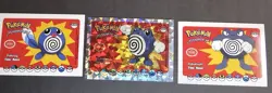 POLIWAG X POLIWHIRL X POLIWRATH - WHOS THAT POKEMON RARE VINTAGE 1997 HOLO CARD - Image 1