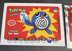 POLIWAG X POLIWHIRL X POLIWRATH - WHOS THAT POKEMON RARE VINTAGE 1997 HOLO CARD - Image 2