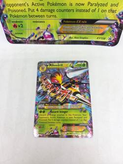 Pokemon TCG M Beedrill EX Mega Holo Promo XY158 XY 200 Card + bonus Mega Card - Image 3
