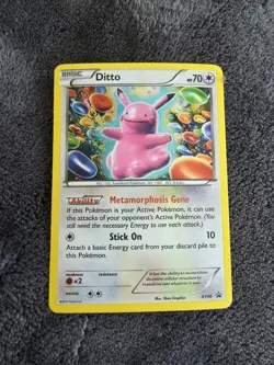 Pokemon TCG Ditto Black Star Promo Holo Card XY40 NEAR MINT - Image 1