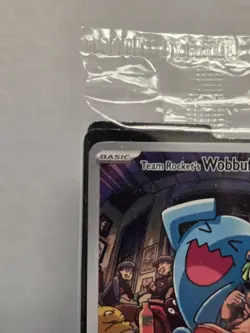 Pokemon TCG Team Rocket's Wobbuffet SVP 203 Sealed Pokemon Center Stamped - Image 2