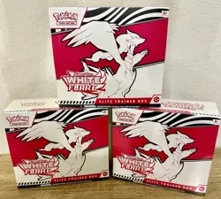 Pokemon TCG Scarlet & Violet White Flare ELITE TRAINER BOX ETB - Sealed Lot of 3 - Image 1
