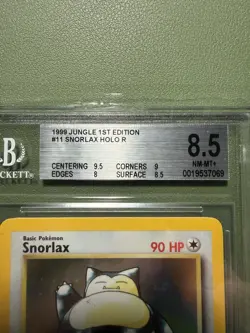 1999 Pokemon Jungle (1st Edition) “Snorlax” Holo (#11/64). (BGS 8.5) - Image 3