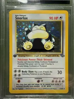 1999 Pokemon Jungle (1st Edition) “Snorlax” Holo (#11/64). (BGS 8.5) - Image 4