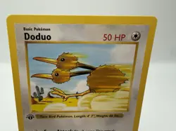 Doduo 1st Edition Shadowless Base Set 48/102 Pokemon NM near mint ships fast - Image 2
