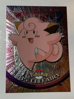 2000 Topps Chrome Pokemon Series 1 #35 Clefairy (B) FREE COMBINED SHIPPING - Image 1