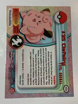 2000 Topps Chrome Pokemon Series 1 #35 Clefairy (B) FREE COMBINED SHIPPING - Image 2