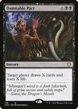 MTG C21 VOC Damnable Pact MINT (SELECT) - Image 3