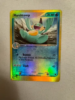 2003 Pokemon - Marshtomp Reverse Holo E Reader - EX Ruby & Sapphire 40/109! - Image 1