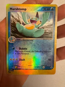 2003 Pokemon - Marshtomp Reverse Holo E Reader - EX Ruby & Sapphire 40/109! - Image 2