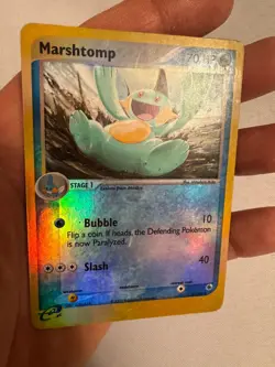 2003 Pokemon - Marshtomp Reverse Holo E Reader - EX Ruby & Sapphire 40/109! - Image 3