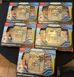 Pokemon TCG Mega Kangaskhan ex Box Sealed New set of 5 - Image 1