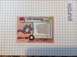 Topps Chrome Nidoking #34 2000 Pokemon Series 1 TV Animation Edition - Image 3