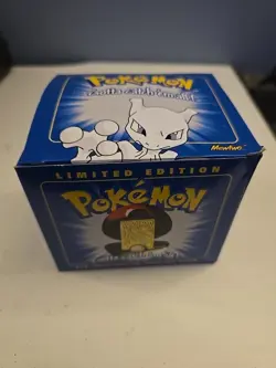 1999 Pokemon 23k Gold Plated Mewtwo Trading Card Sealed NIB - Image 2