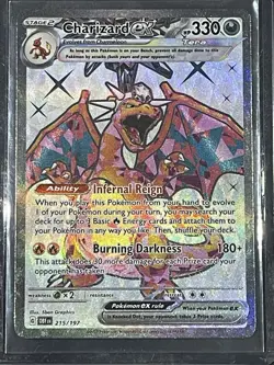 Charizard ex (215/197) Obsidian Flames Ultra Rare Pokemon Card - Image 1