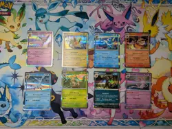 Pokemon Prismatic Evolutions Eeveelutions Complete Holo (8) Cards Bundle NM - Image 1