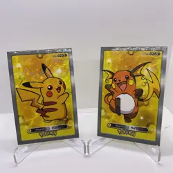 Pikachu Raichu Pokemon 2024 Card Database 1 Cracked Ice Holo US Seller - Image 1