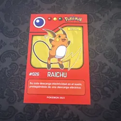 CARD POKEMON POKEDEX EC VOL. I #026 Raichu 2023 Kanto PERU South America TCG - Image 1