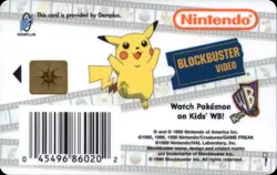 1999 Charmander Pokemon Snap Blockbuster Video Card - Image 2
