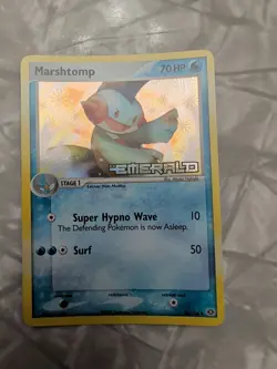 Pokemon EX Emerald Marshtomp Reverse Holo Card 36/106 TCG Holo LP - Image 1