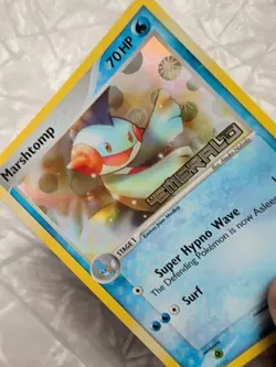 Pokemon EX Emerald Marshtomp Reverse Holo Card 36/106 TCG Holo LP - Image 2