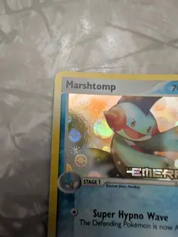 Pokemon EX Emerald Marshtomp Reverse Holo Card 36/106 TCG Holo LP - Image 5