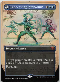 Echocasting Symposium (Borderless) Secrets of Strixhaven 291 NM M - Image 1