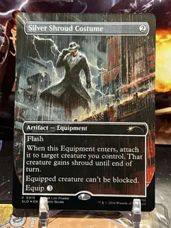 MTG | Silver Shroud Costume | ✨FOIL✨ [Secret Lair x Fallout] - Image 1