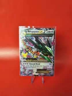 POKEMON TCG MEGA M RAYQUAZA EX 76/108 HOLO NM CELEBRATIONS - Image 1