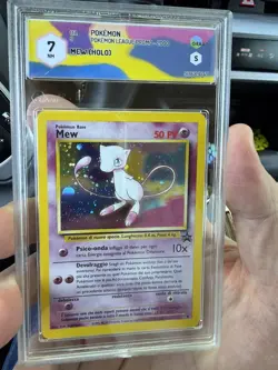 Mew 9 Holo Black Star Promo Pokemon Psa Graad 7 Con Swirl - Image 1