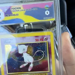 Mew 9 Holo Black Star Promo Pokemon Psa Graad 7 Con Swirl - Image 3