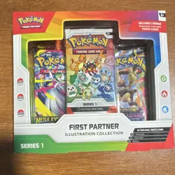 Sealed Pokemon First Partner Illustration Collection Series 1 Promo Booster Box - Image 1