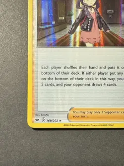 Marnie Holo Rare Trainer 169/202 Pokemon Sword & Shield - Image 5