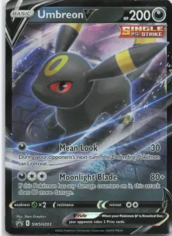 Umbreon V SWSH203 Promo SWSH Black Star Pokemon - Image 1