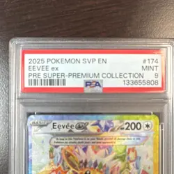 Pokemon SVP en Eevee EX 174 Promo Pre Super-Premium Collection PSA 9 - Image 2