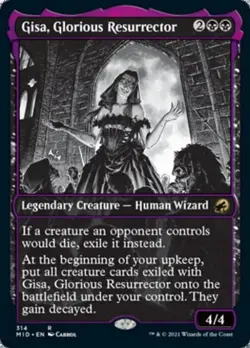 Gisa, Glorious Resurrector (Showcase) -Foil Light Play MTG - Image 1