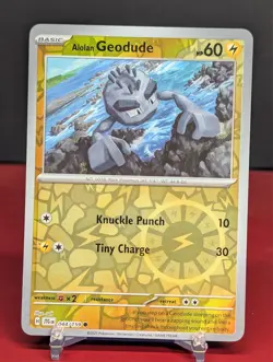 Pokemon Alolan Geodude #044/159 Journey Together Reverse Holo - Image 1