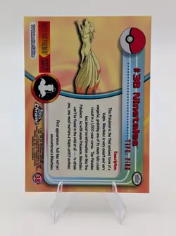 2000 Topps Chrome Pokemon: Ninetales #38 - NM - Image 2
