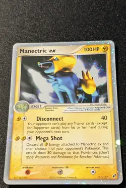 Pokemon EX DEOXYS - 101/107 Manectric ex - Ultra Rare Holo - ENG - Near Mint - Image 4
