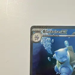 Pokemon TCG Blastoise EX Illustration Rare Full Art Holo 200/165 SV151 330 HP - Image 2