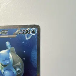 Pokemon TCG Blastoise EX Illustration Rare Full Art Holo 200/165 SV151 330 HP - Image 3