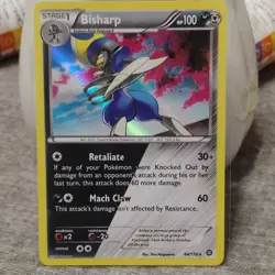 Pokemon Bisharp XY Steam Siege 64/114 Holo Rare Stage 1 HP100 Retaliate - Image 1