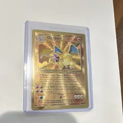 Pokemon Charizard Metal Promo Holo 004/102 Miscellaneous Set 120HP 100 Attack - Image 1