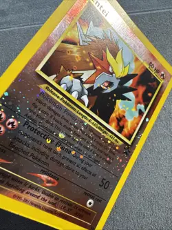 Pokemon Entei 34/53 Wotc Promo Reverse Holo With Swirl🚨 🍥 - Image 2