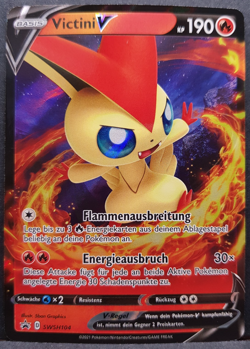 Victini V SWSH104 Kampfstile Promo Pokemon Pokemon Karte Deutsch Near Mint - Image 1